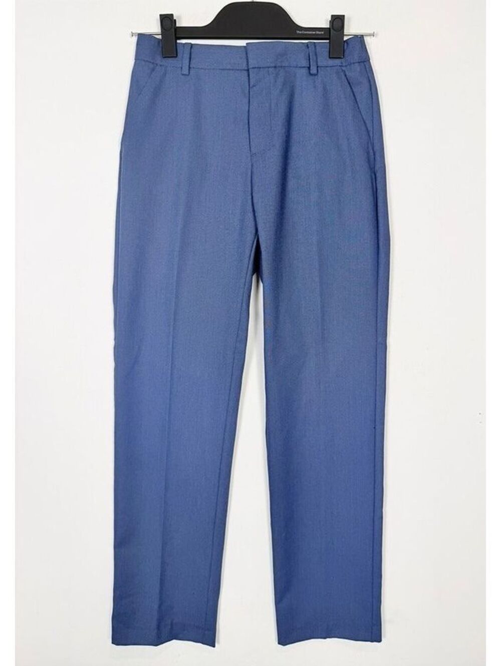 Zara Boys Textured Suit Pants Slate Bluish Gray Dress Trousers Size 11-12 Years